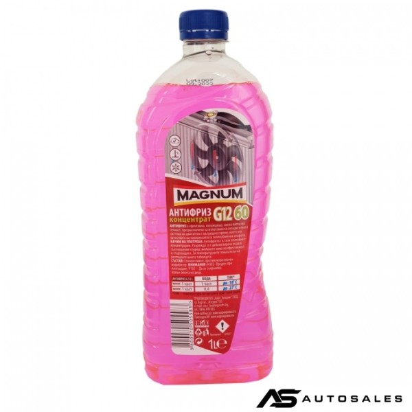 Антифриз концентрат 1 литър - Magnum G12 до -60ºC - червен