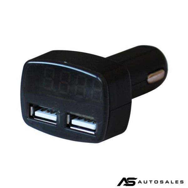Елетрически вотметър 12/24V с 2 USB порта - 1629