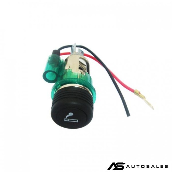 Универсална запалка за автомобили - 12V -09649 - зелена