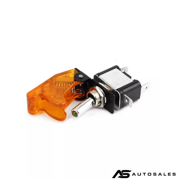 Копче електрическо оранжево с диод 12/24v - 1702