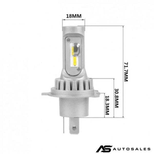 Диодни крушки 3900 H4 - 13w 1500lm 2бр/к-т