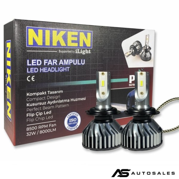 Диодни крушки Niken H7 ПРО 2бр/к-т