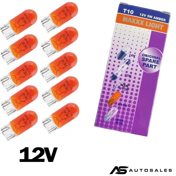 Крушки Maxxx Light Т10 5W - 12V 10 БР/КУТИЯ