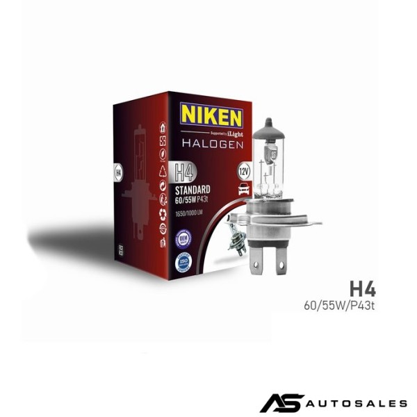 Kрушкa NIKEN - H4 60W/55W 12V