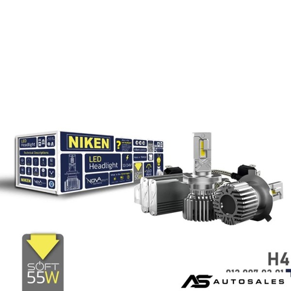 Диодни крушки Niken H4 NOVA SOFT - 2бр/к-т - 12/24V
