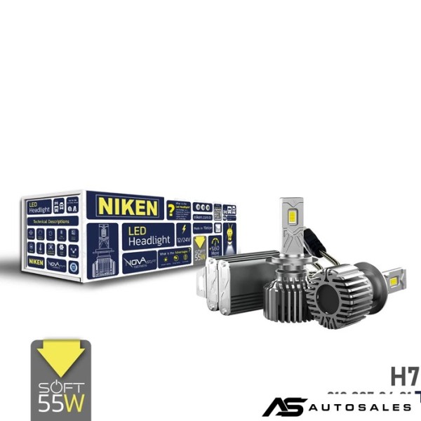 Диодни крушки Niken H7 NOVA SOFT - 2бр/к-т - 12/24V