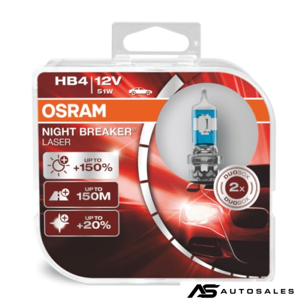 Халогенни крушки Osram Night Breaker Laser HB4 / 9006 2бр/к-т