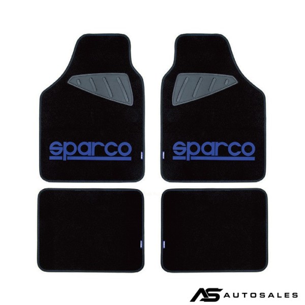 Стелки мокет SPC1901A Sparco Черни-Сини 4БР/К-Т