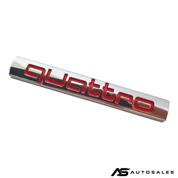 Надпис QUATTRO - сив