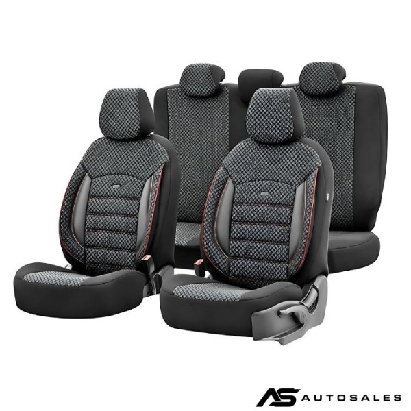 Тапицерия за седалки Otom Sport Plus PLS102 (черно/червено)