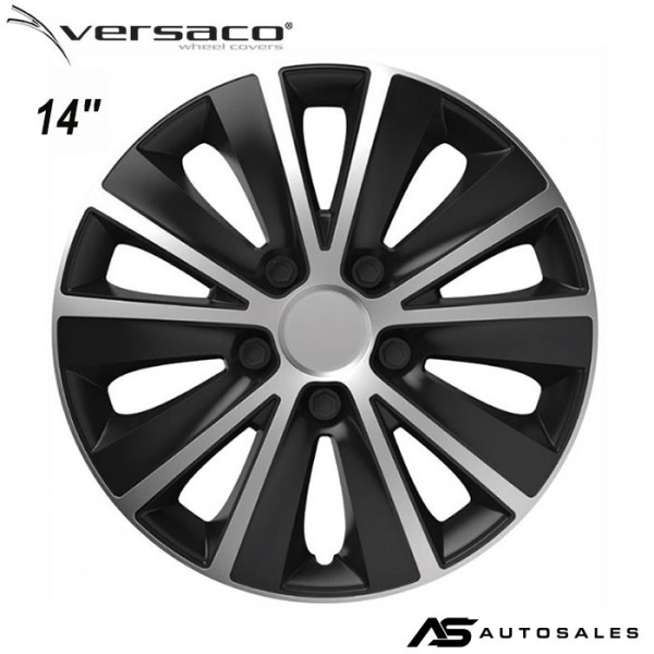 Тасове за джанти 14'' Versaco Rapid Silver / Black
