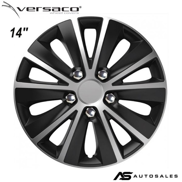Тасове за джанти 14'' Versaco Rapid NC Silver / Black