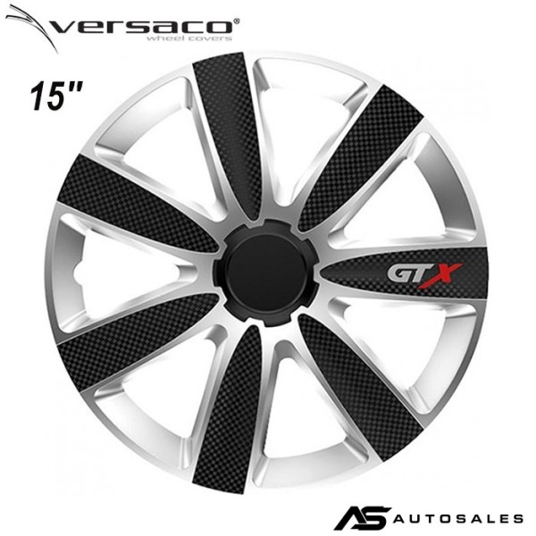 Тасове за джанти 15'' Versaco Carbon GTX - Black / Silver