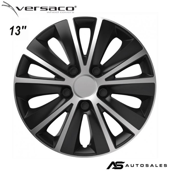 Тасове за джанти 13'' Versaco Rapid Silver / Black