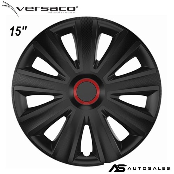 Тасове за джанти 15'' Versaco Carbon Aviator RR - Black