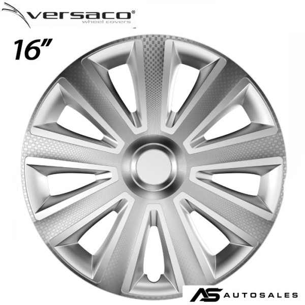 Тасове за джанти 16'' Versaco Carbon Aviator - Silver