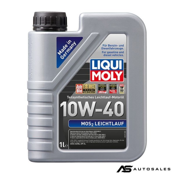 Полусинтетично масло с Молибден (MoS2) Liqui Moly 10W-40 1л. - 2626