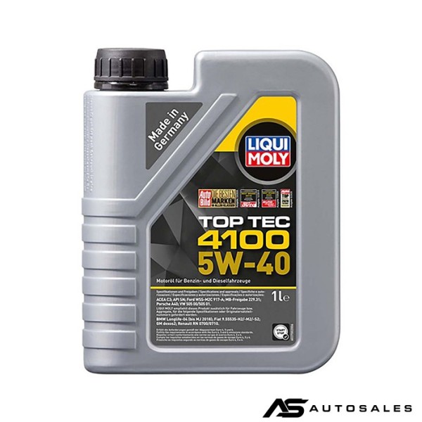 Синтетично масло Liqui Moly TOP TEC 4100 5W-40 1л. - 9510