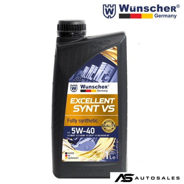 Масло Wunscher 8035 EXCELLENT SYNS VS 5W/40 - 1л.