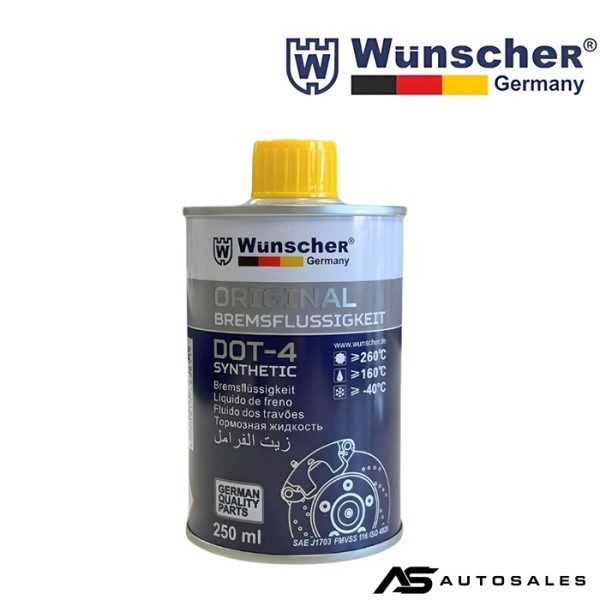 Спирачна течност DOT-4 WUNSCHER - 250мл