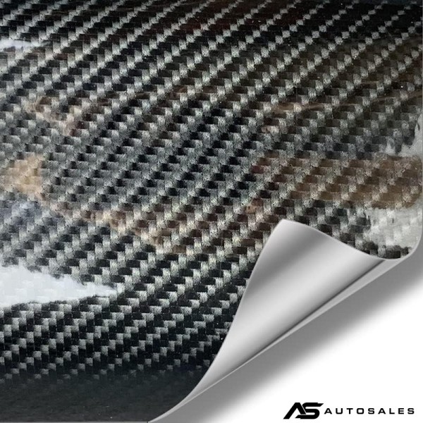 9D Декоративно автомобилно WRAP фолио 1.52 X 18M черен карбон BLACK CARBON