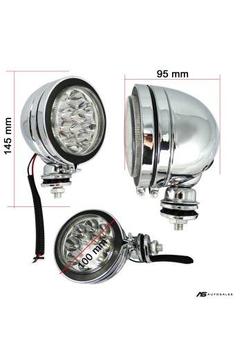 1 брой Led Лed Диоден Фар Прожектор Халоген 4 инча 10cm 12V