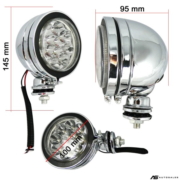 1 брой Led Лed Диоден Фар Прожектор Халоген 4 инча 10cm 12V