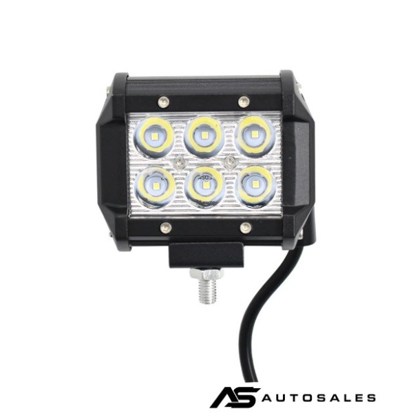 6 LED 18W Халогенна Водоустойчива Светлина Работна Лампа Flexzon 10-30V за Ролбар АТВ, Джип