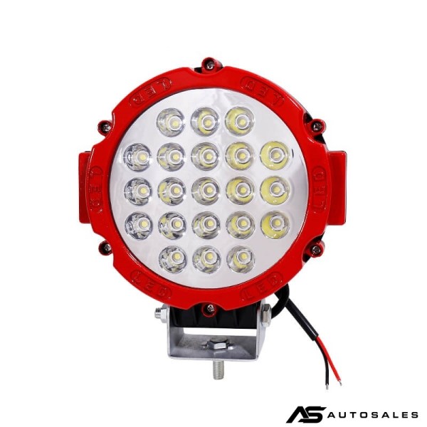 63W LED Мощен диоден фар,Червен, прожектор халоген джип ATV 4х4 офроуд