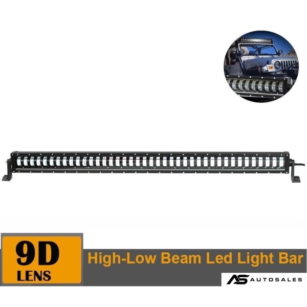 9D 134 СМ Led Bar Лед Бар Hi/Lo Kъси Дълги Водоустойчив Удароустойчив 12V 24V 30720 LМ 384W С Лупи Off-Road Лед Бар За Джип ATV