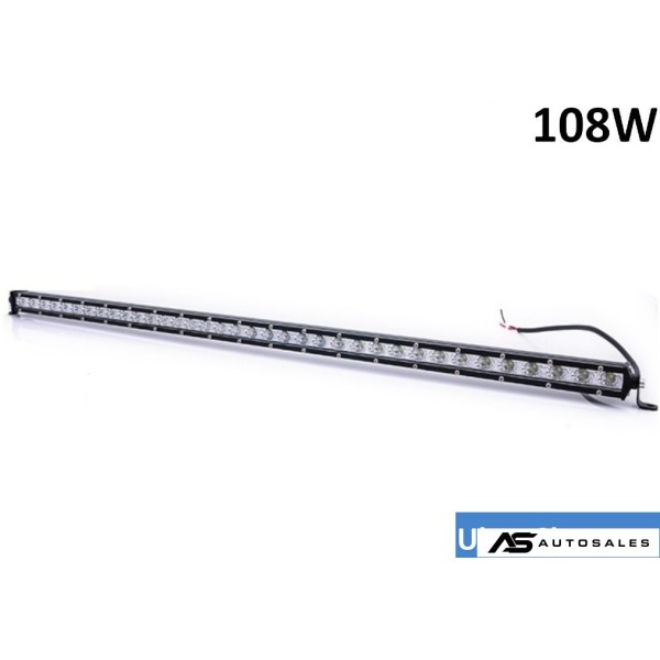 97см 108W Едноредов Мощен Диоден LED Лед Бар Ултра Тънък Халоген Лампа Прожектор 12V 24V за Автомобил АТВ Джип 4х4 Offroad Камион и др.