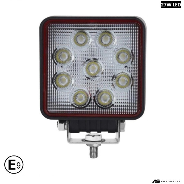 10См 27W Супер Мощен Квадратен PRO Led Диоден Халоген Лед Лампа Прожектор 12-24V