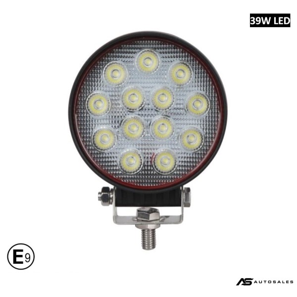 12См 39W Супер Мощен Кръгъл PRO Led Диоден Халоген Лед Лампа Прожектор 12V 24V