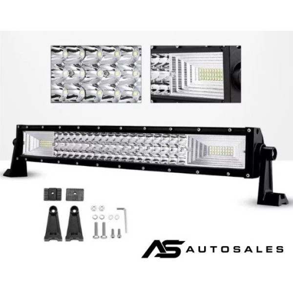 55 См 324W Мощен 7D 7Д Led Bar Лед Диоден Бар Прожектор с комбинирана бяла светлина 12V 24V