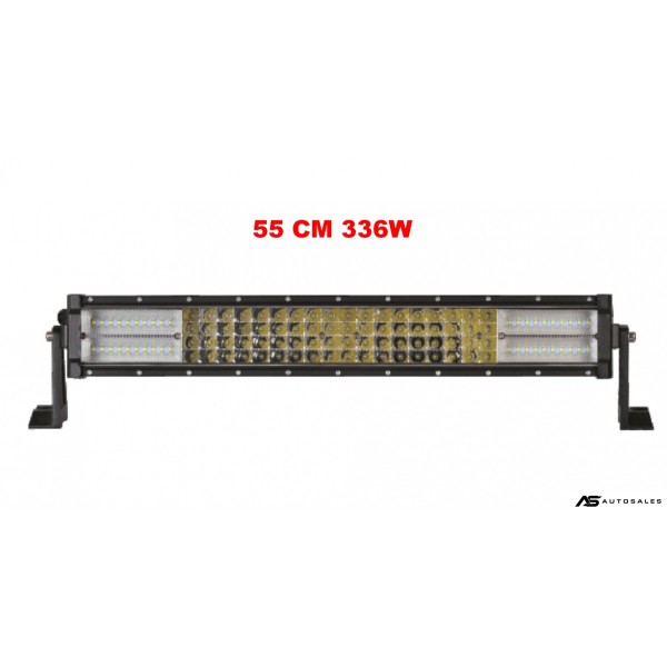55 См 336W Мощен 7D 7Д Led Bar Лед Диоден Бар Прожектор 12V 24V 4 Редов