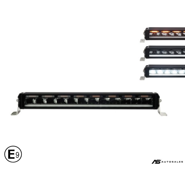 58.5 cm / 23 Инча 12V - 24V Висококачествен Led Bar Лед Бар Диоден Прожектор с бяла DRL габаритна светлина и оранжева аварийна блиц 7800LM