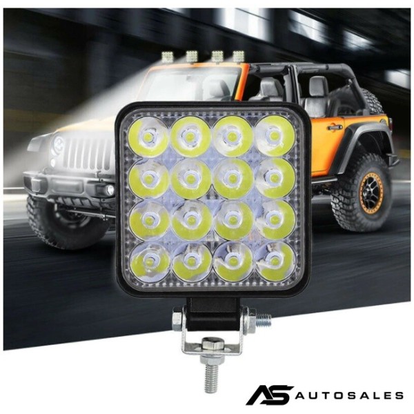 48W ЛЕД 12V 24V LED Диоден Халоген Фар Прожектор Задна Светлина Диодна Лампа
