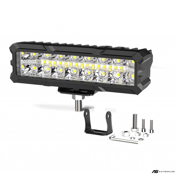 15.5 cm 93W Диоден Прожектор Супер Мощен Халоген Led Bar Лед Бар Бяла Комбиниранa Светлина 12V - 24V За АТВ SUF Джип 4х Offroad Камион