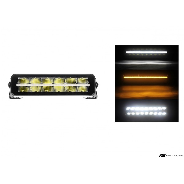 30 cm 12V - 24V Led Bar Лед Бар Пиано дизайн Диоден Прожектор Супер Мощен Бяла и Оранжева Светлина Габарит Мъгла Блиц Високо Качество Ново Поколение 4000LM