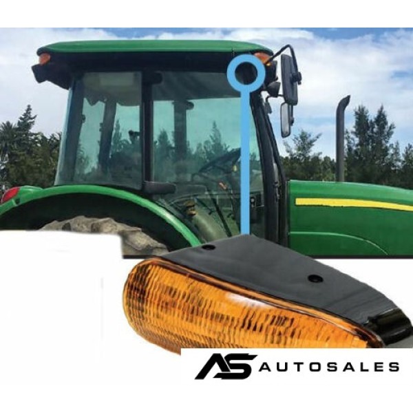 21W Лед LED Сигнална Лампа Мигач Аварийна Оранжева Светлина AGCO John Deere