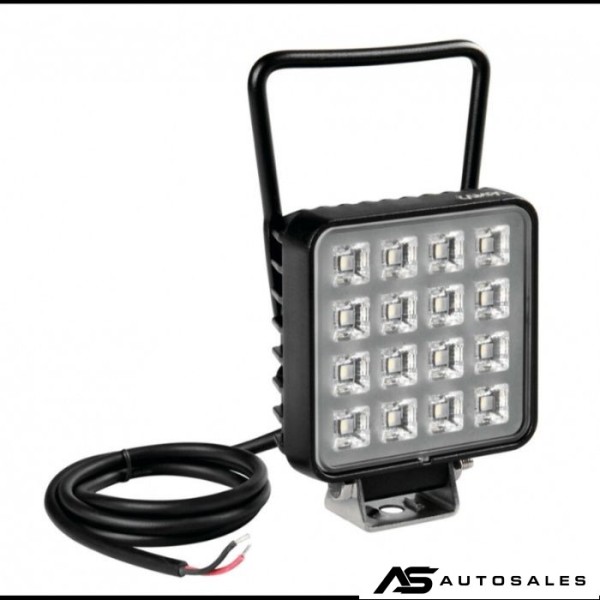 16W 1380lm LED ЛЕД Диоден Фар Работна Лампа Прожектор С Дръжка и Ключ