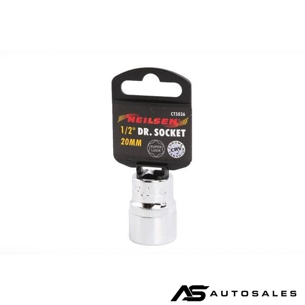 20мм - Вложка Хром Ванадий Super Lock за 1/2 глава - Neilsen Tools