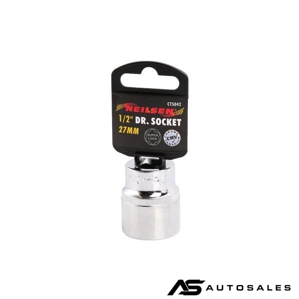 27мм - Вложка Хром Ванадий Super Lock за 1/2 глава - Neilsen Tools