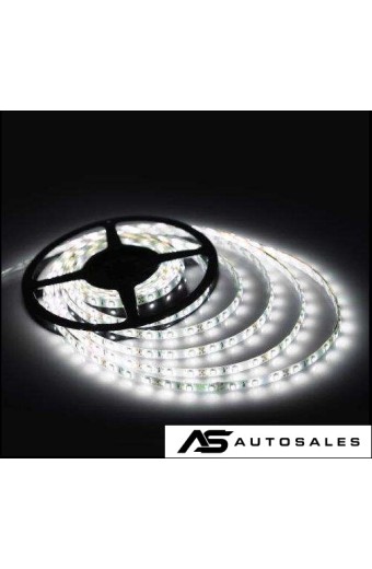 5 Метра гъвкава диодна ЛЕД лента 12V бяла 5M LED SMD, с лепяща подложка