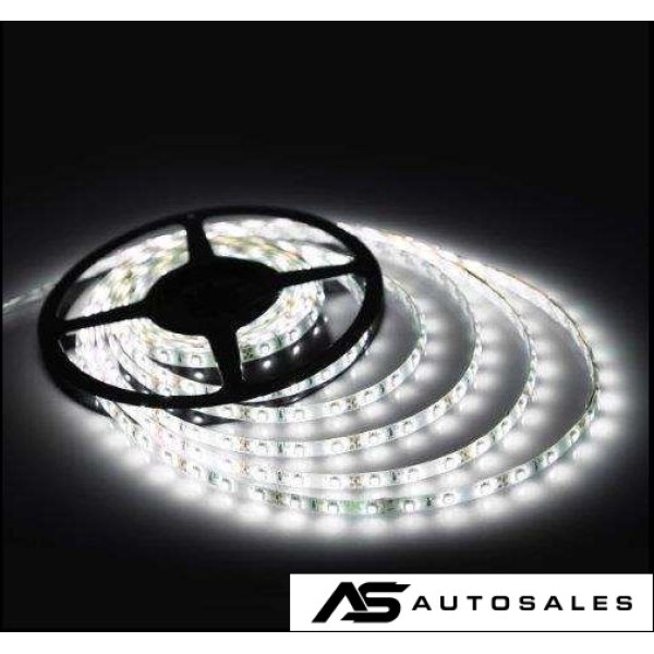5 Метра гъвкава диодна ЛЕД лента 12V бяла 5M LED SMD, с лепяща подложка