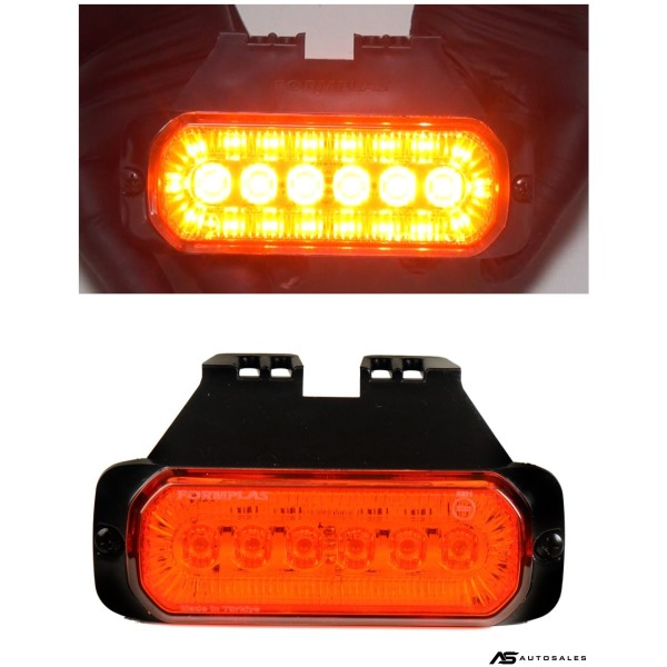 LED габарит маркер токос с 24 диода, 2 функции - оранжева светлина + мигач, 12V-24V - за камион бус ван каравана платформа кемпер