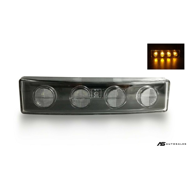 1бр Оранжев LED преден габарит маркер за Скания Scania- 180mm x 40 mm с букса