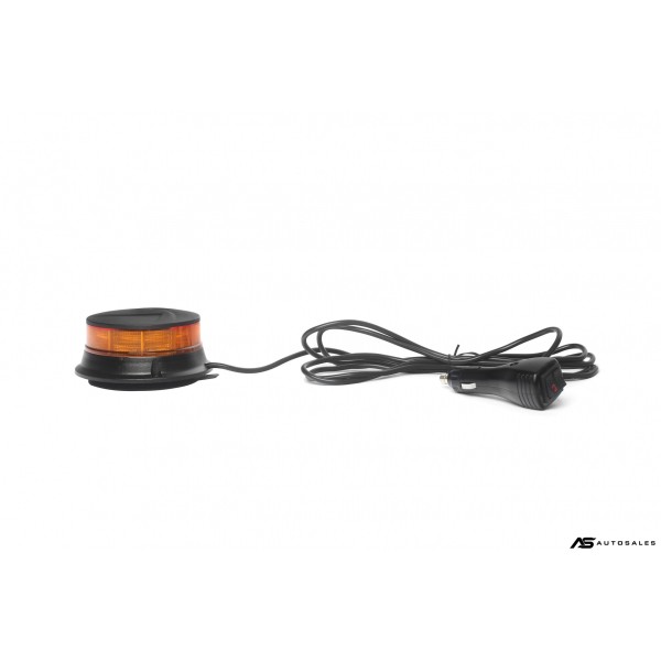 19W LED Диодна Въртяща се Сигнална Аварийна Лампа Маяк Буркан за Пътна Помощ Платформа 12V - 24V с магнит