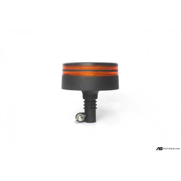 25W LED ЛЕД Аварийна Сигнална Лампа Маяк Буркан Двуредов с 50 Диода Оранжева Жълта 12V - 24V за монтаж на тръба