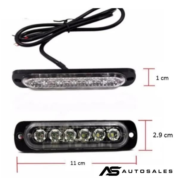 6 LED Аварийна Лампа За Пътна Помощ, Жълта Блиц Светлина, Мигаща